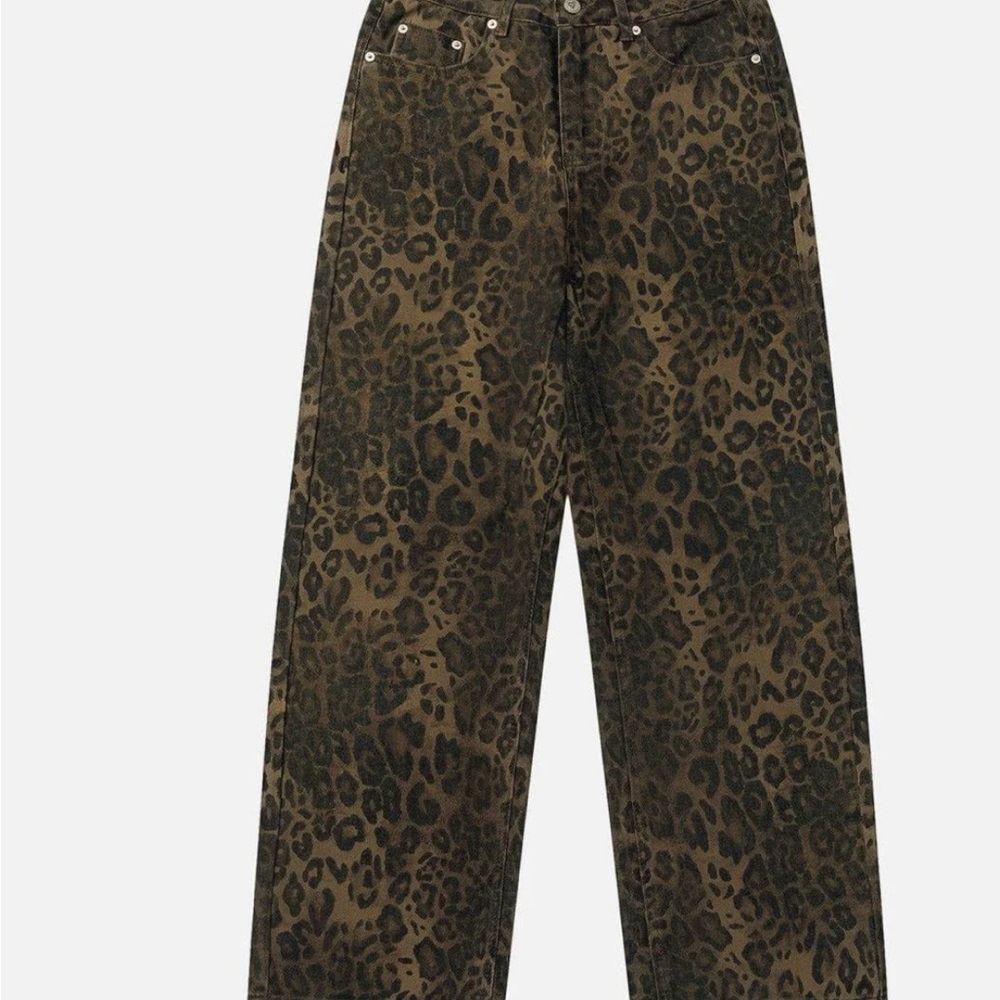 AELFRIC EDEN LEOPARD PRINT JEANS- 30